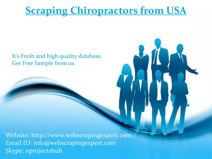 scraping chiropractors from usa