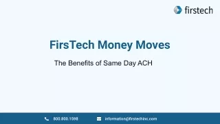 FirsTech - Money Moves
