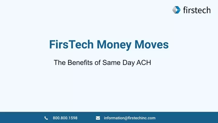 firstech money moves