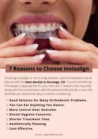 7 Reasons to Choose Invisalign
