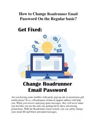 how to change roadrunner email password on the regular basic