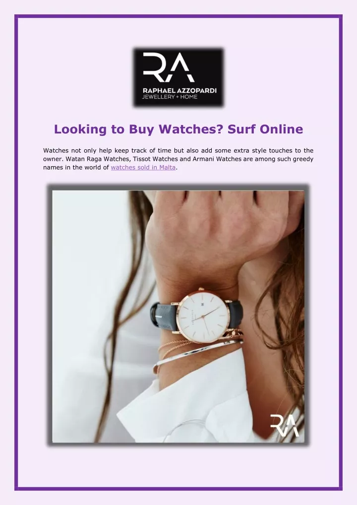 looking to buy watches surf online