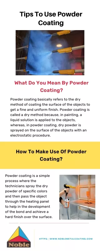 Tips To Use Powder Coating