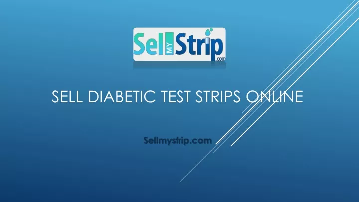 sell diabetic test strips online