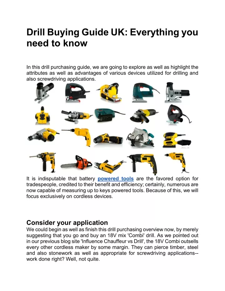 drill buying guide uk everything you need to know