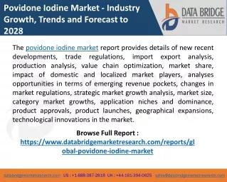 povidone iodine market industry growth trends