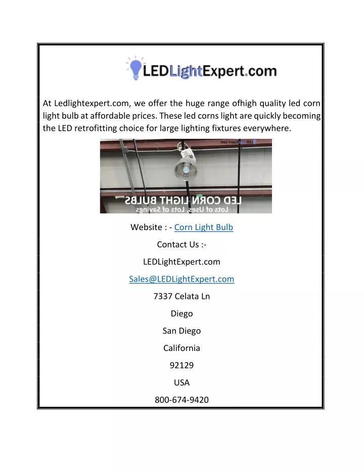 at ledlightexpert com we offer the huge range