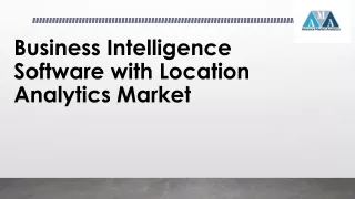 business intelligence software with location analytics market