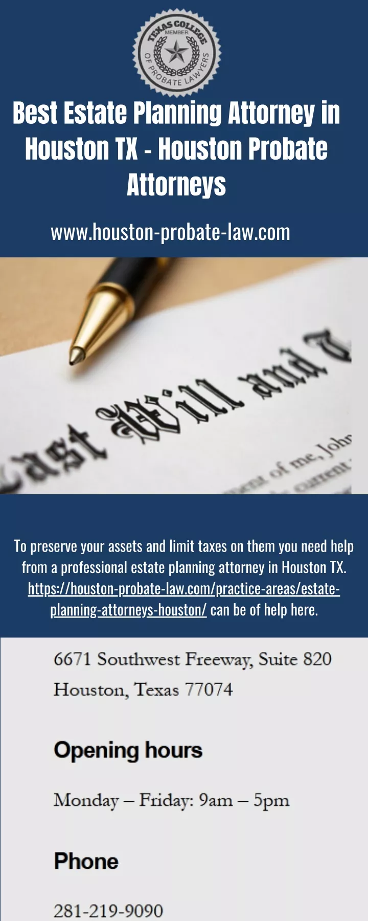 best estate planning attorney in houston