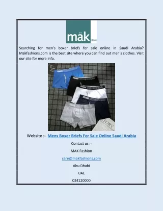 Mens Boxer Briefs For Sale Online Saudi Arabia | Makfashions.com