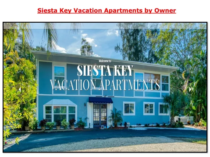 siesta key vacation apartments by owner