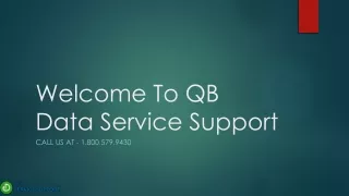 welcome to qb data service support