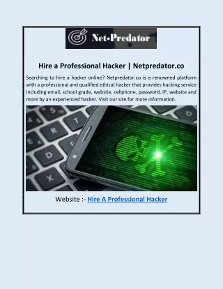Hire a Professional Hacker | Netpredator.co
