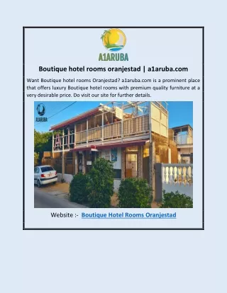 Boutique hotel rooms oranjestad | a1aruba.com