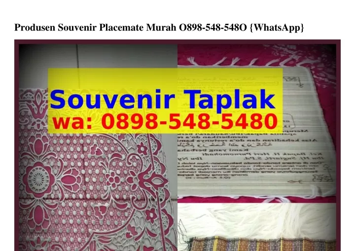 produsen souvenir placemate murah o898 548 548o