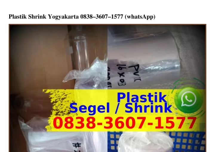 plastik shrink yogyakarta 0838 3607 1577 whatsapp
