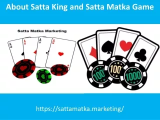 about satta king and satta matka game