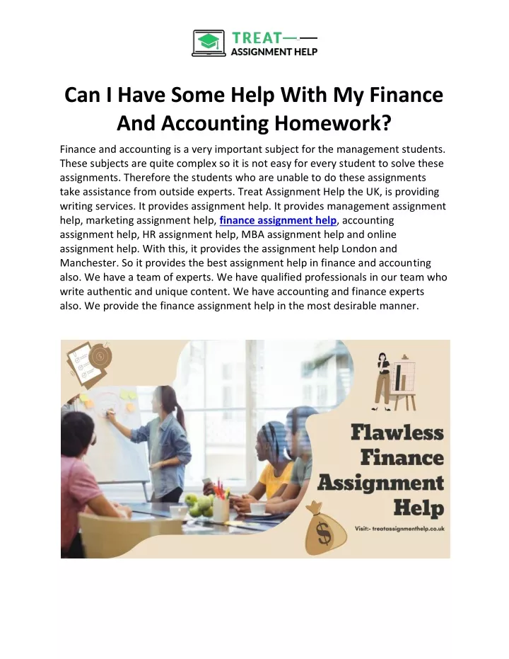 can i have some help with my finance