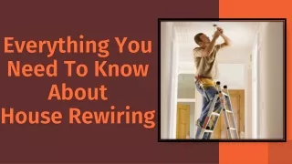 Everything You Need To Know About House Rewiring