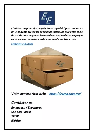 quieres comprar cajas de pl stico corrugado eyesa