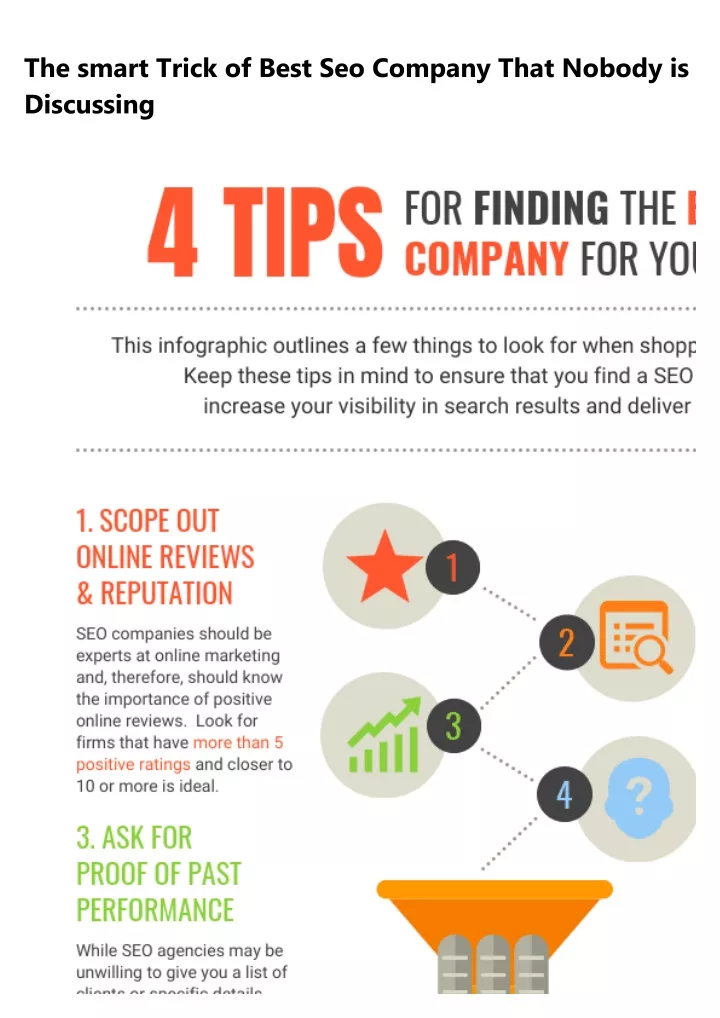 the smart trick of best seo company that nobody