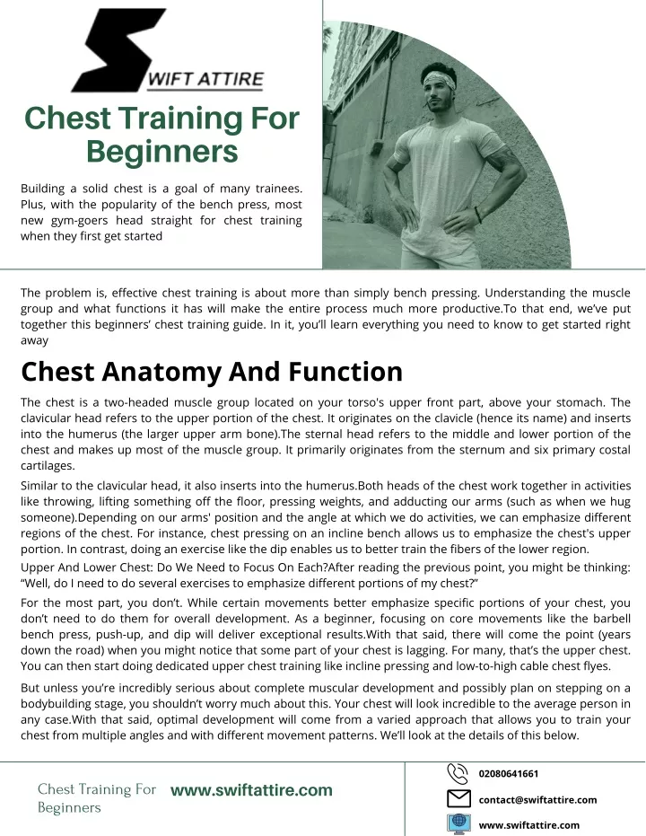 chest training for beginners