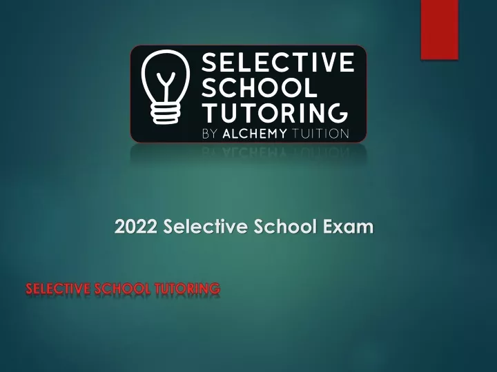 2022 selective school exam