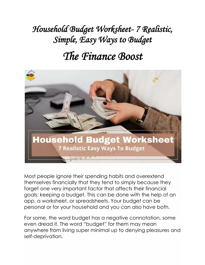 household budget worksheet household budget
