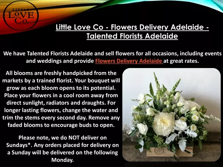 little love co flowers delivery adelaide talented