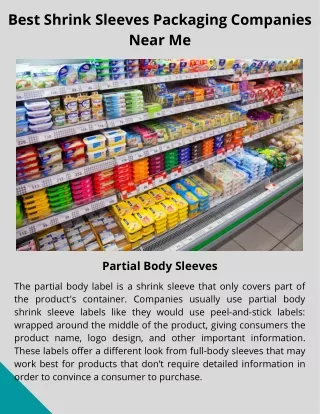 Best Shrink Sleeves Packaging Companies Near Me