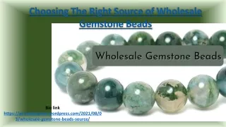 choosing the right source of wholesale gemstone