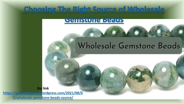 choosing the right source of wholesale gemstone