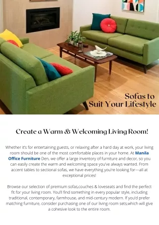 Choose Perfect Sofa set On Sale