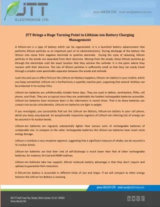 jtt brings a huge turning point in lithium