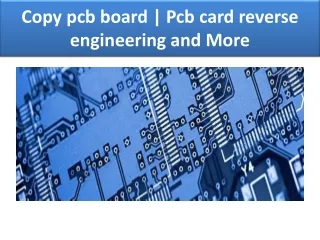 Pcb card cloning