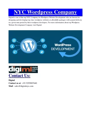 Wordpress Agency NYC