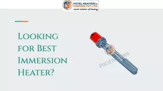 Looking for Best Immersion Heater_ - Patel Heaters