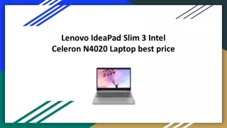 Lenovo IdeaPad Slim 3 Intel Celeron N4020 Laptop best price
