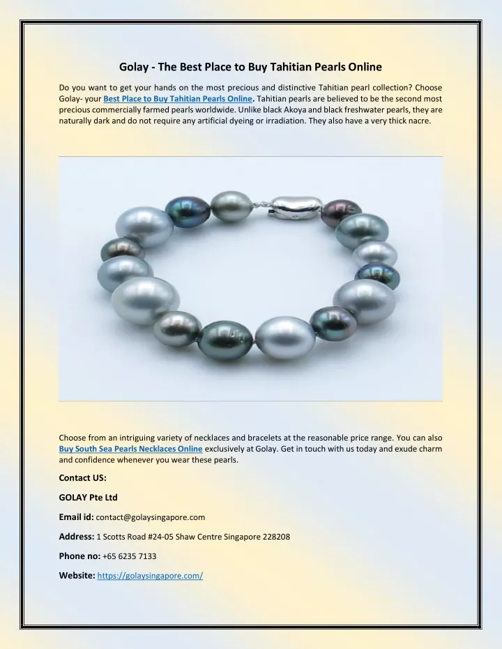 golay the best place to buy tahitian pearls online