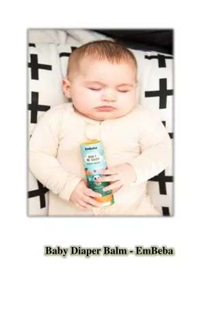 Baby Diaper Balm - Embeba