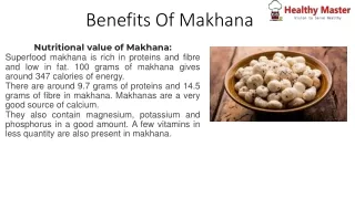 benefits of makhana