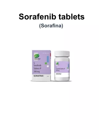 sorafenib tablets sorafina