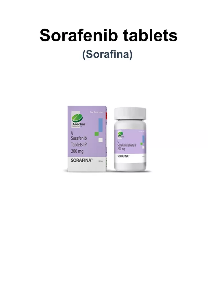 sorafenib tablets sorafina