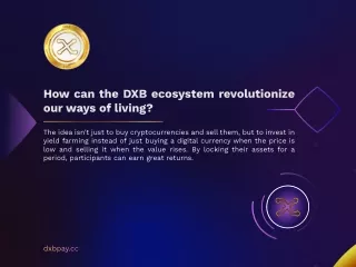 How can the DXB Ecosystem revolutionise our way of living