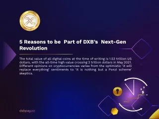 5 Reasons to be part of the DXB’s next-gen revolution