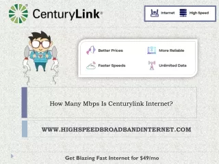 how many mbps is centurylink internet