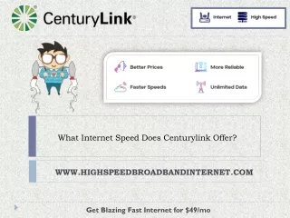 what internet speed does centurylink offer
