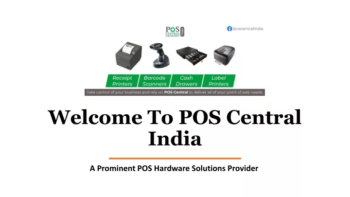 welcome to pos central india