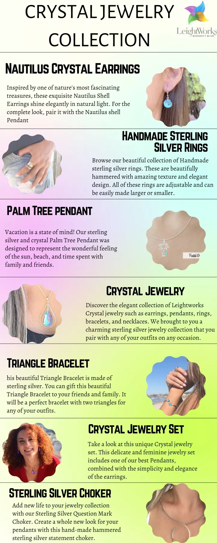 crystal jewelry collection