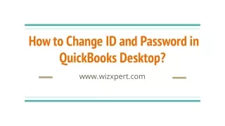 How to Change ID and Password in QuickBooks Desktop_pdf